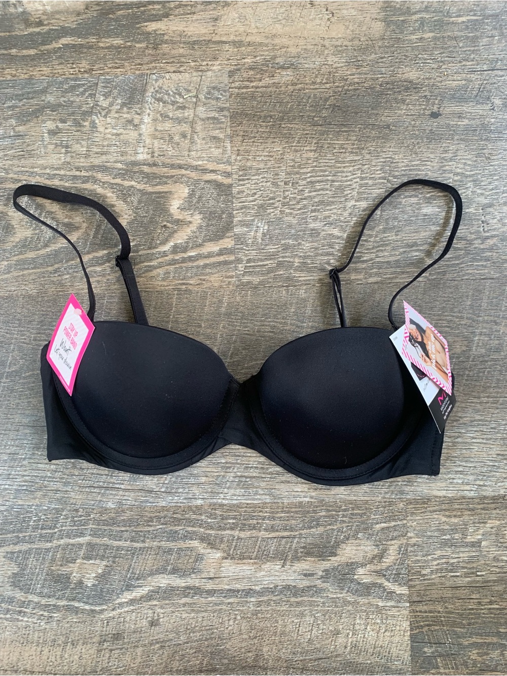 Black Push Up Maidenform Bra - Comfortable Support 36B
